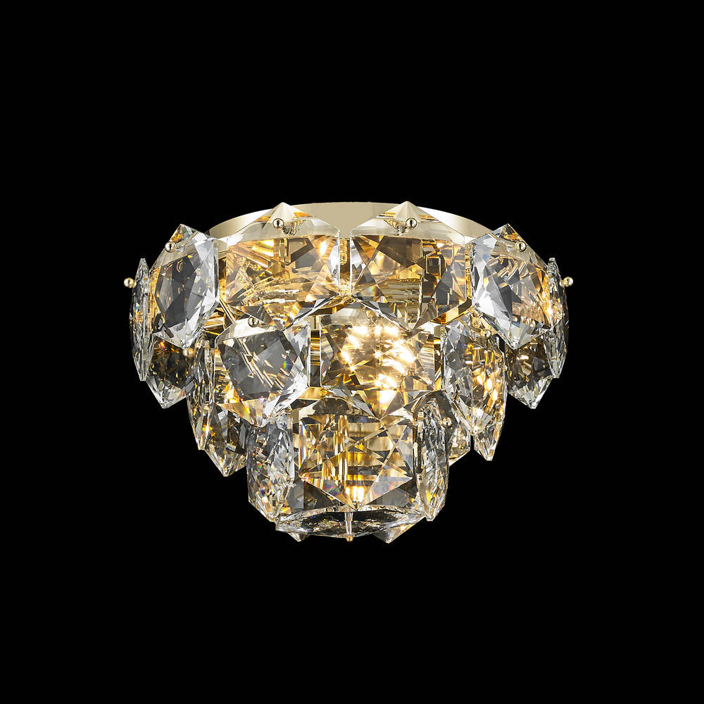 Glacier Flushmount 4-Light in Chrome 7814CH by StarFire Crystal