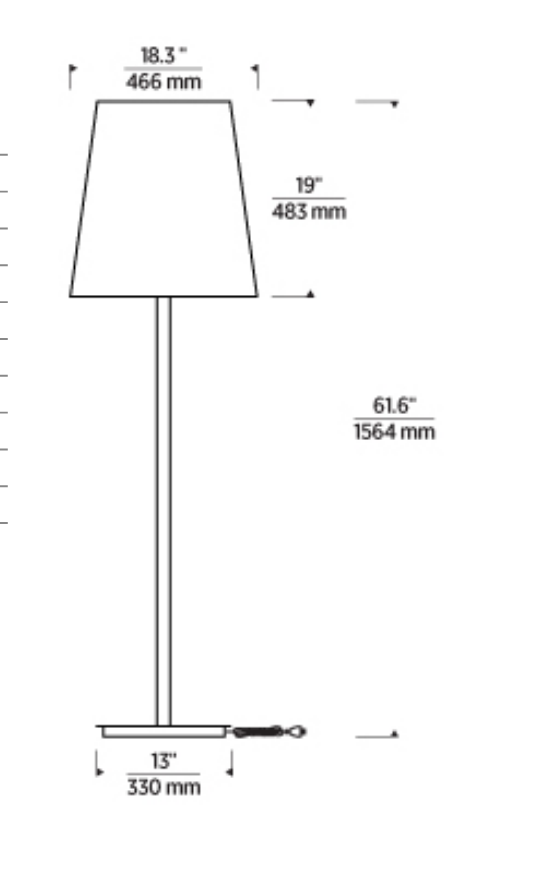 Nevis 61-inch Weatherproof LED Floor Lamp Outdoor Indoor Light by Visual & Comfort & Co