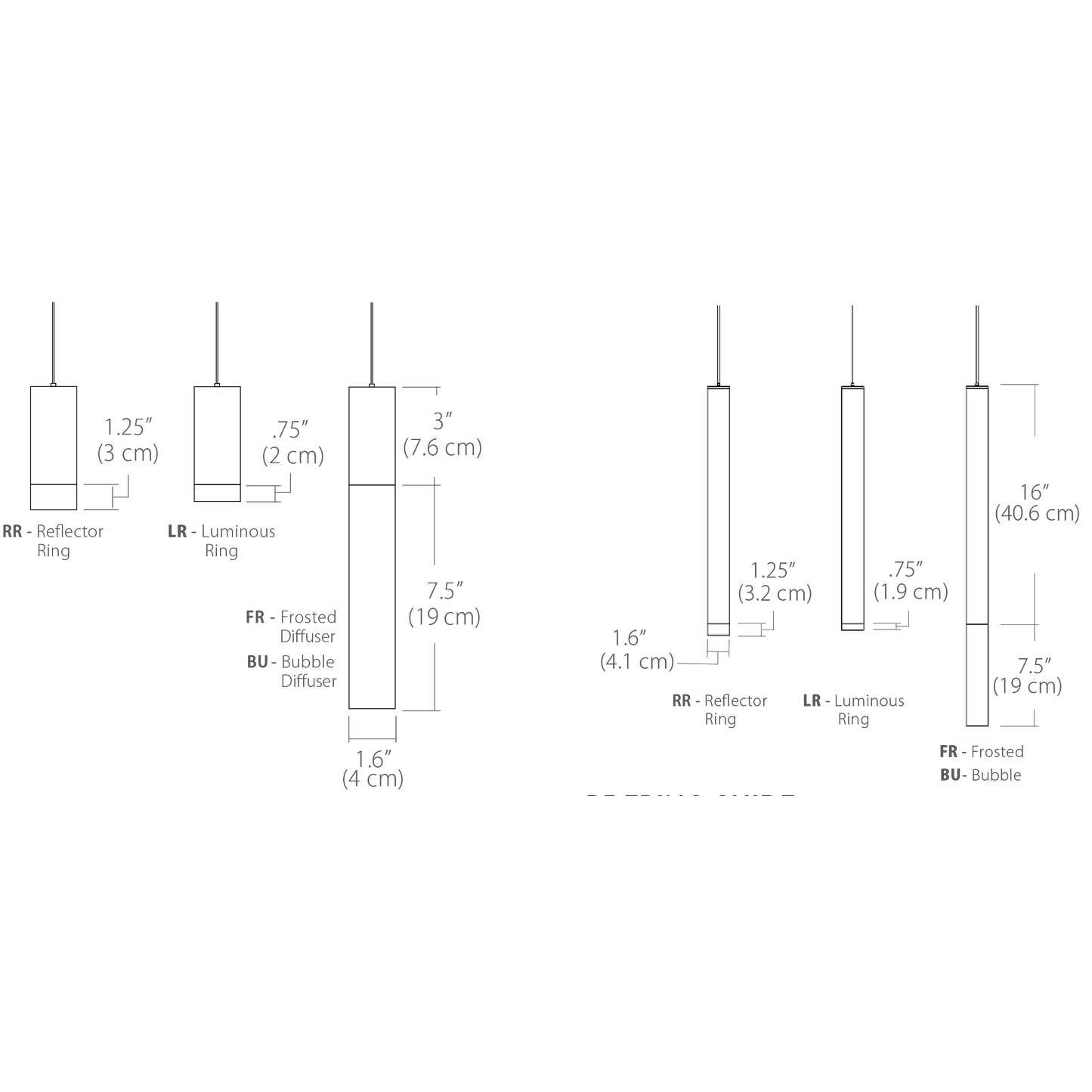 BlackJack Lighting Novo Short Pendant Light