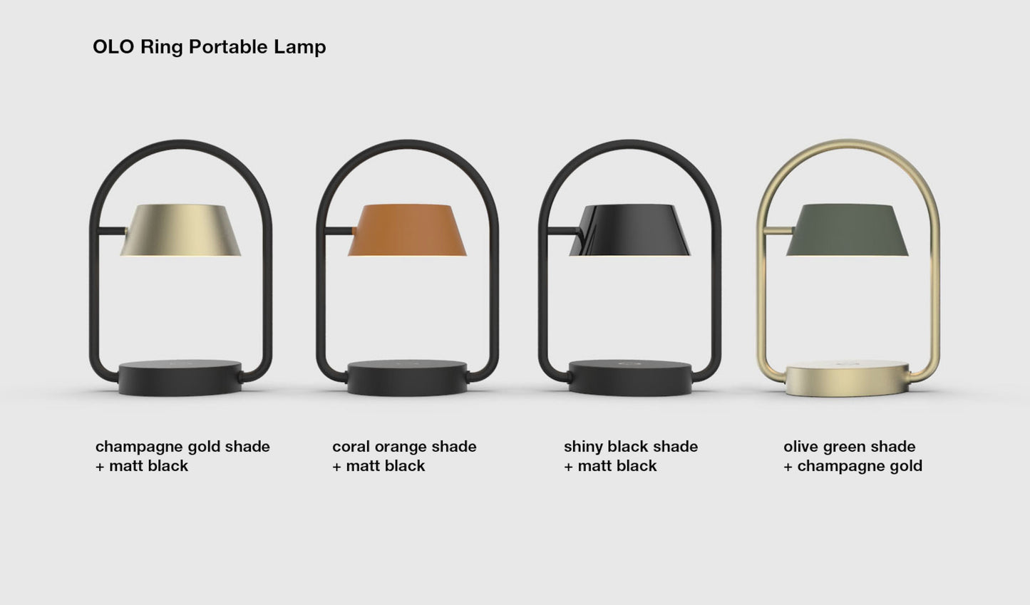 Seed Design Olo Ring Portable Table Lamp Sld 130Dc Bk