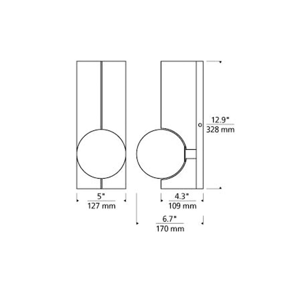 Orbel LED Wall Sconce Mid Century Wall Light by Visual & Comfort & Co