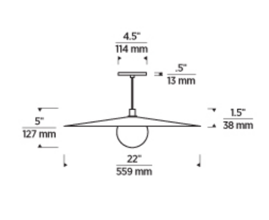 Visual Comfort Pirlo Mid Century 700Tdpr Modern Pendant