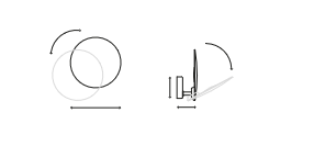 Puzzle Single Round Wall Ceiling Light by Lodes