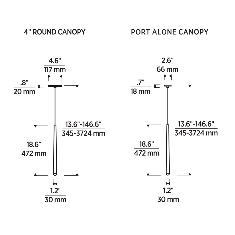 Visual Comfort Pylon Port Alone Led Pendant Light