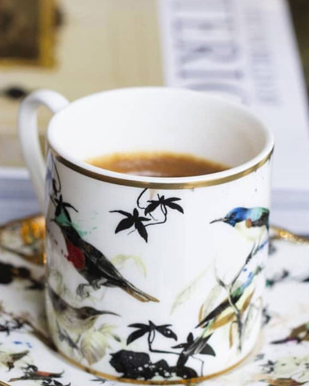 Roberto Cavalli Home Garden's Birds coffee cups & saucers – photo 3