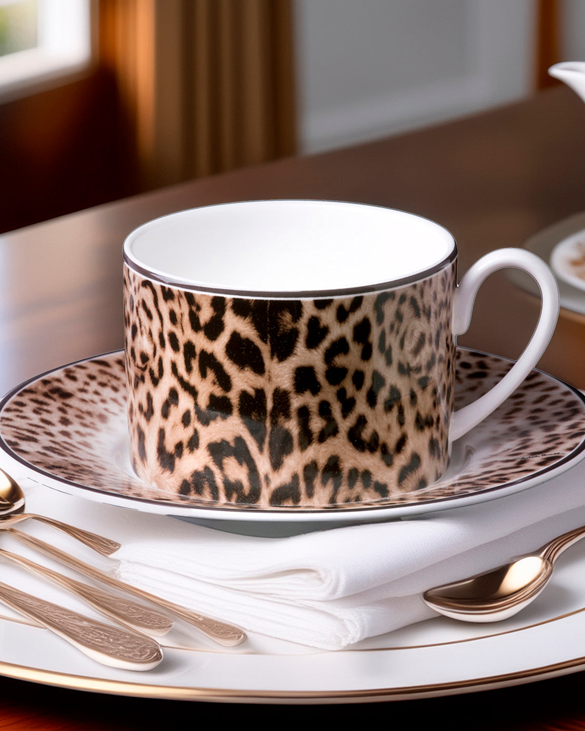 Roberto Cavalli Home Jaguar tea cups & saucers – photo 3