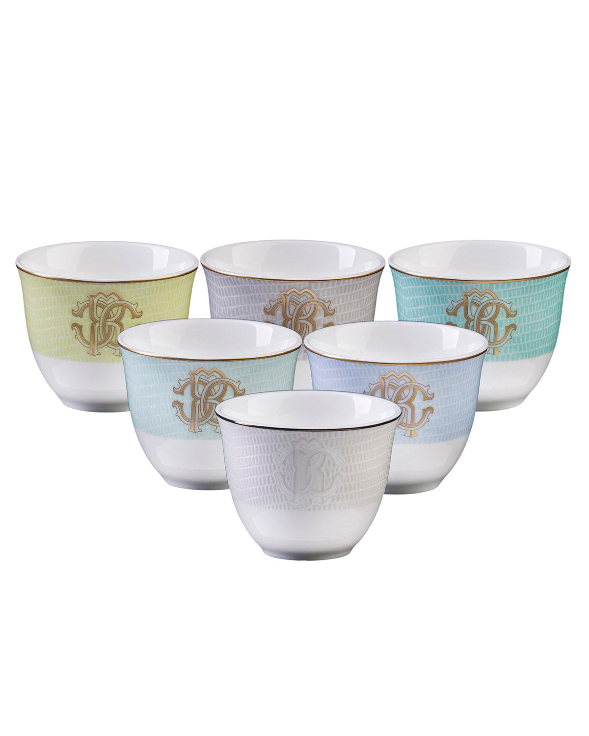 Roberto Cavalli Home Lizzard Sunrise arabic coffee cups