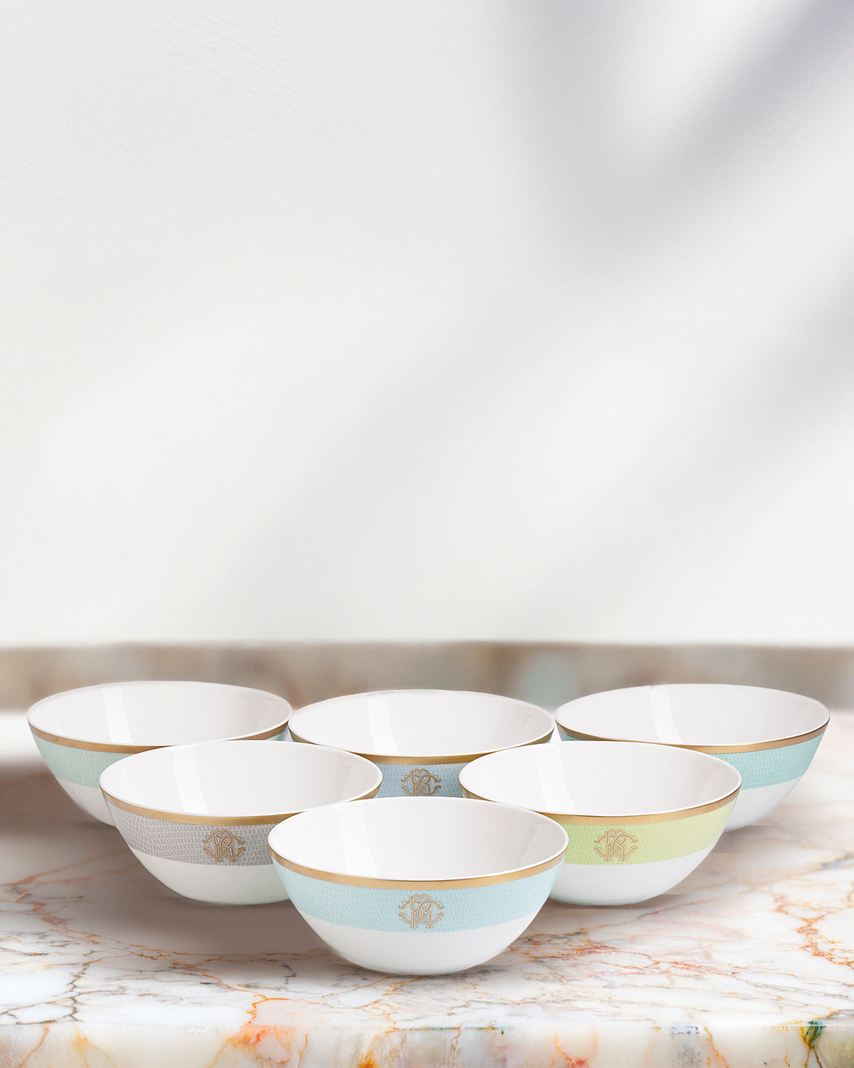 Roberto Cavalli Home Lizzard Sunrise soup bowls – photo 3