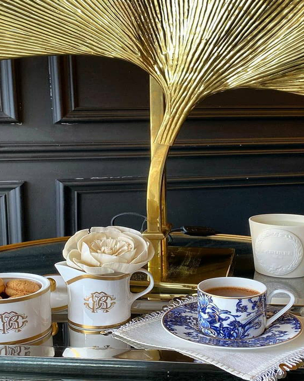 Roberto Cavalli Home Silk Gold sugar pot – photo 3
