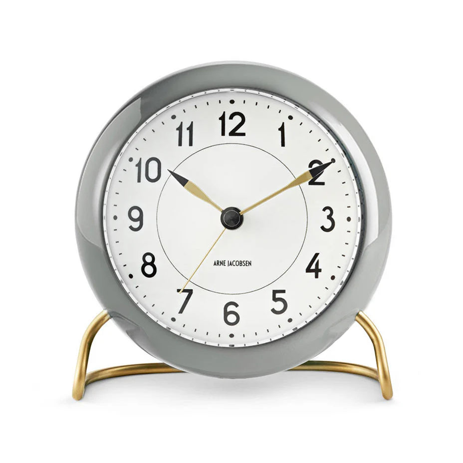 Arne Jacobsen Station Alarm Clock Grey