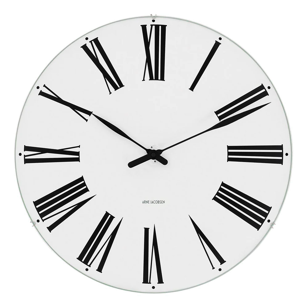 Arne Jacobsen Roman Wall Clock