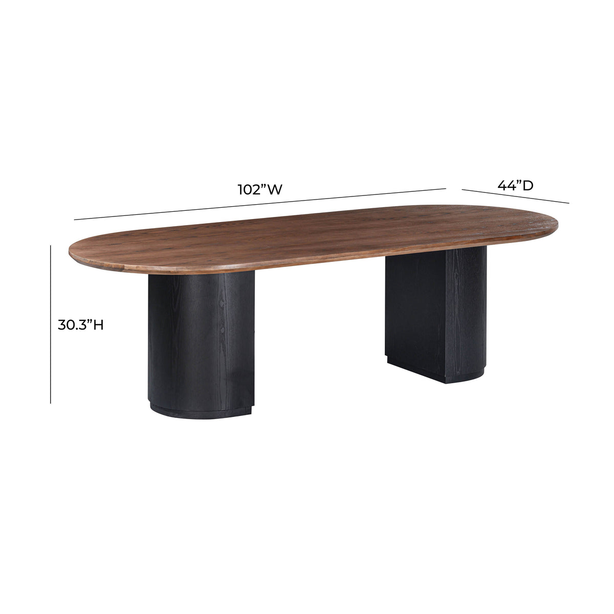Marlow Black Wood Dining Table by TOV Furniture – photo 7 of 11