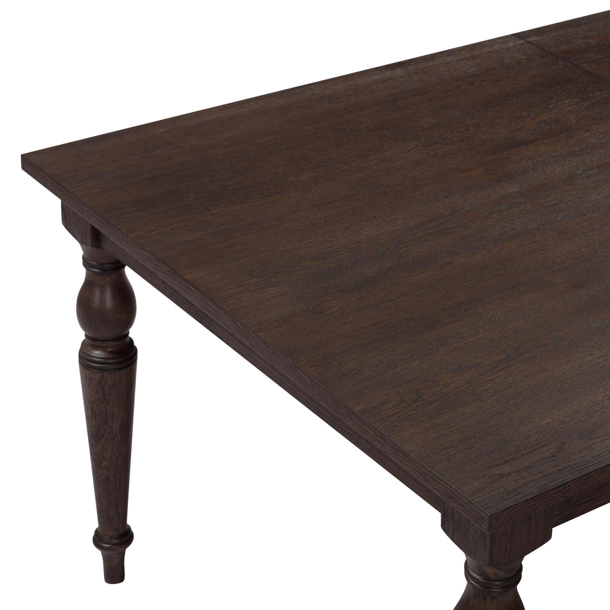 Mila 74"-114" Dark Brown Extendable Rectangular Dining Table by TOV Furniture – photo 9 of 9
