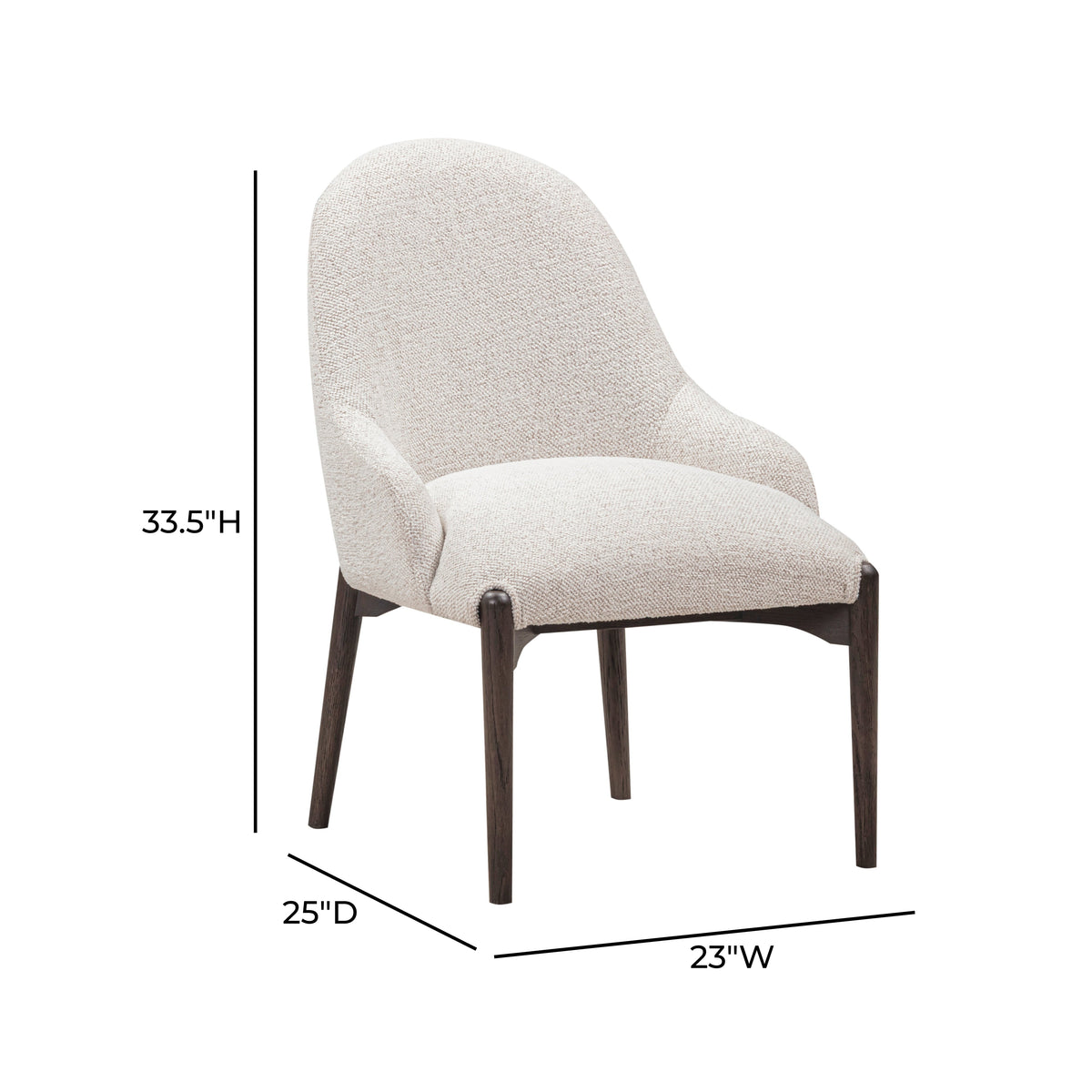 Glendale Stone White Performance Chenille Dining Chair by TOV Furniture – photo 6 of 6