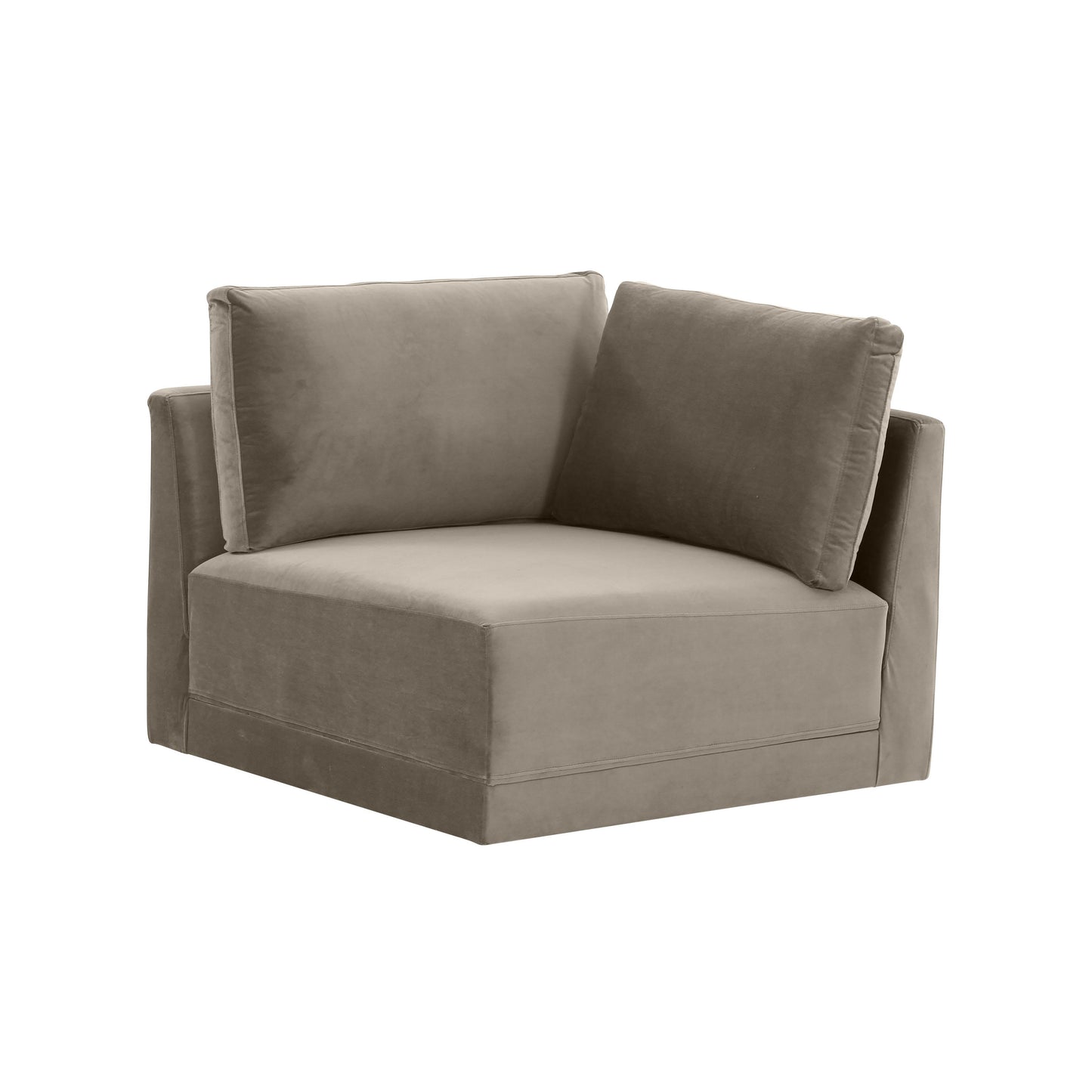 Willow Velvet Modular Corner Chair Ren L03120 W