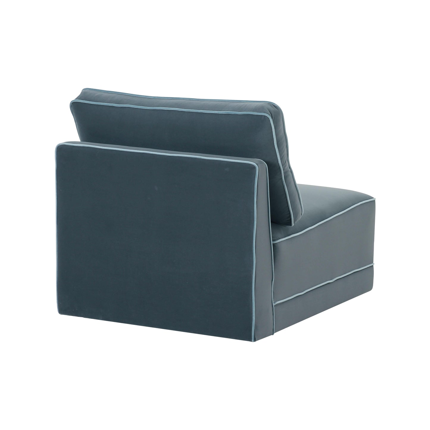 Willow Velvet Modular Armless Chair Ren L03110 Ac