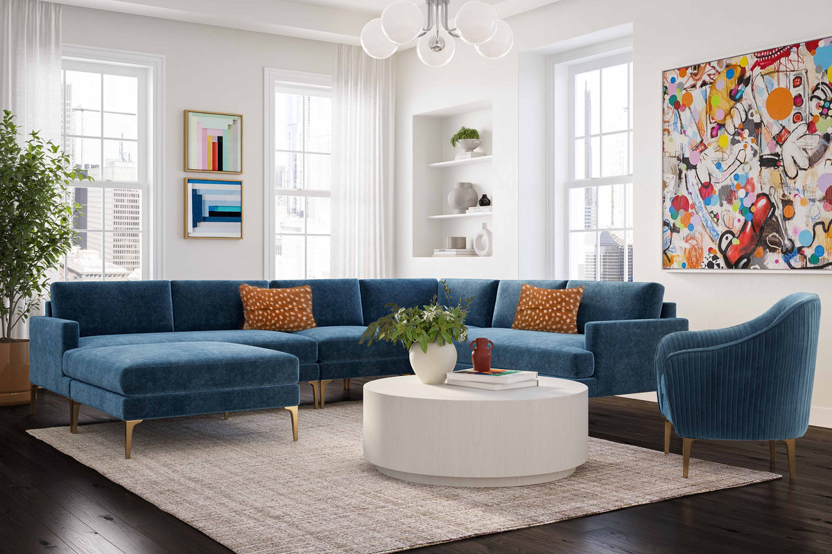 Serena Performance Velvet Accent Chair by TOV Furniture – room view