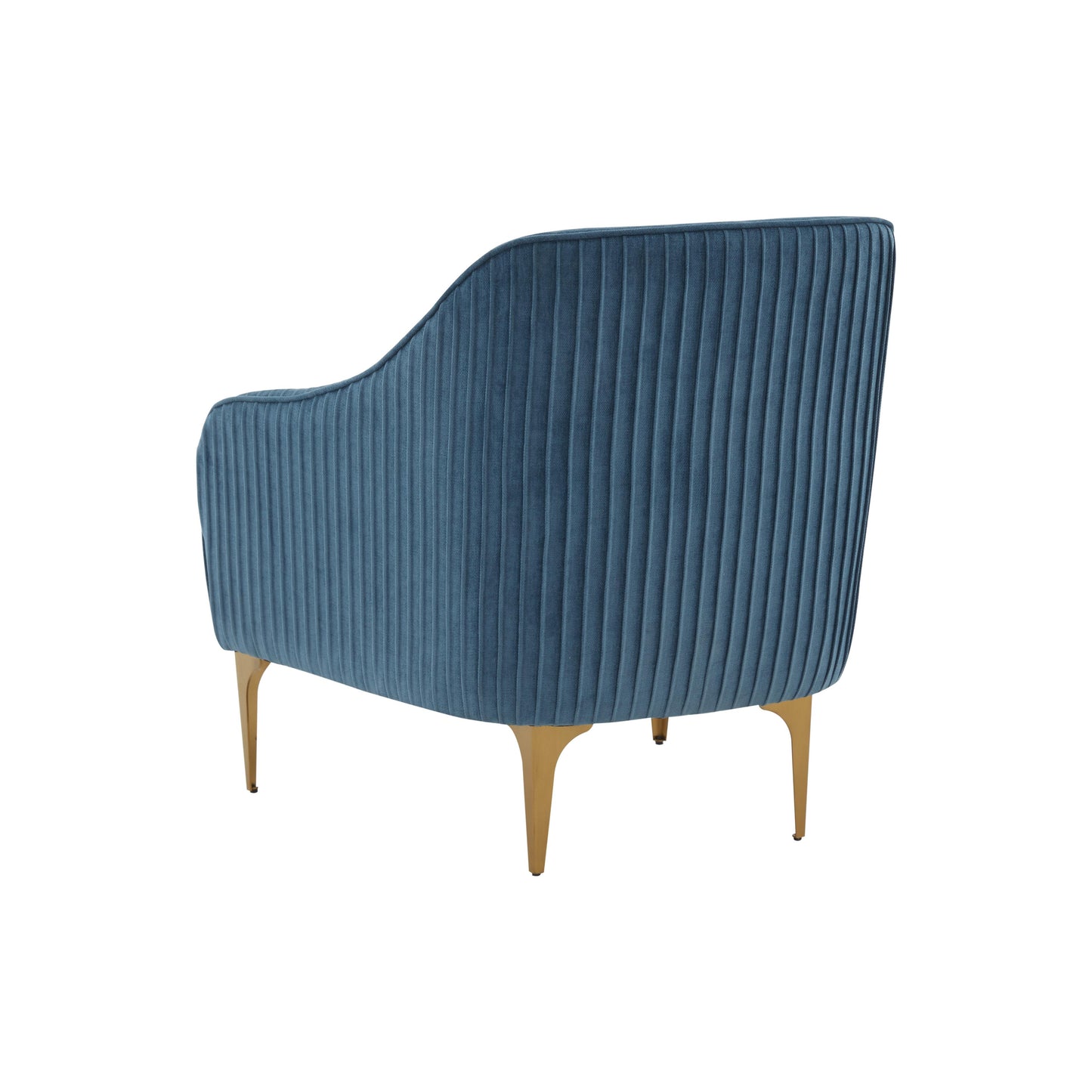Serena Performance Velvet Accent Chair Blue by Tov Furniture