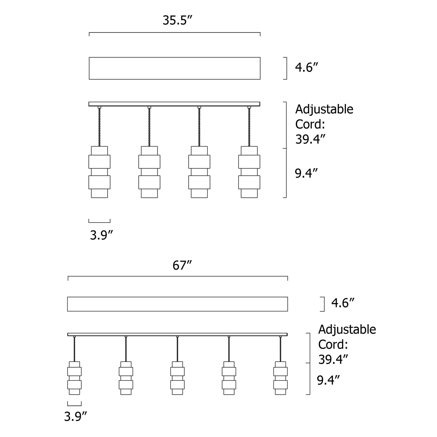 CTO Lighting Ring Cluster 4-Light Pendant