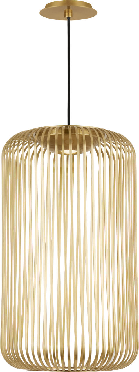 Kai 1 LED Pendant in Plated Brass, product photo