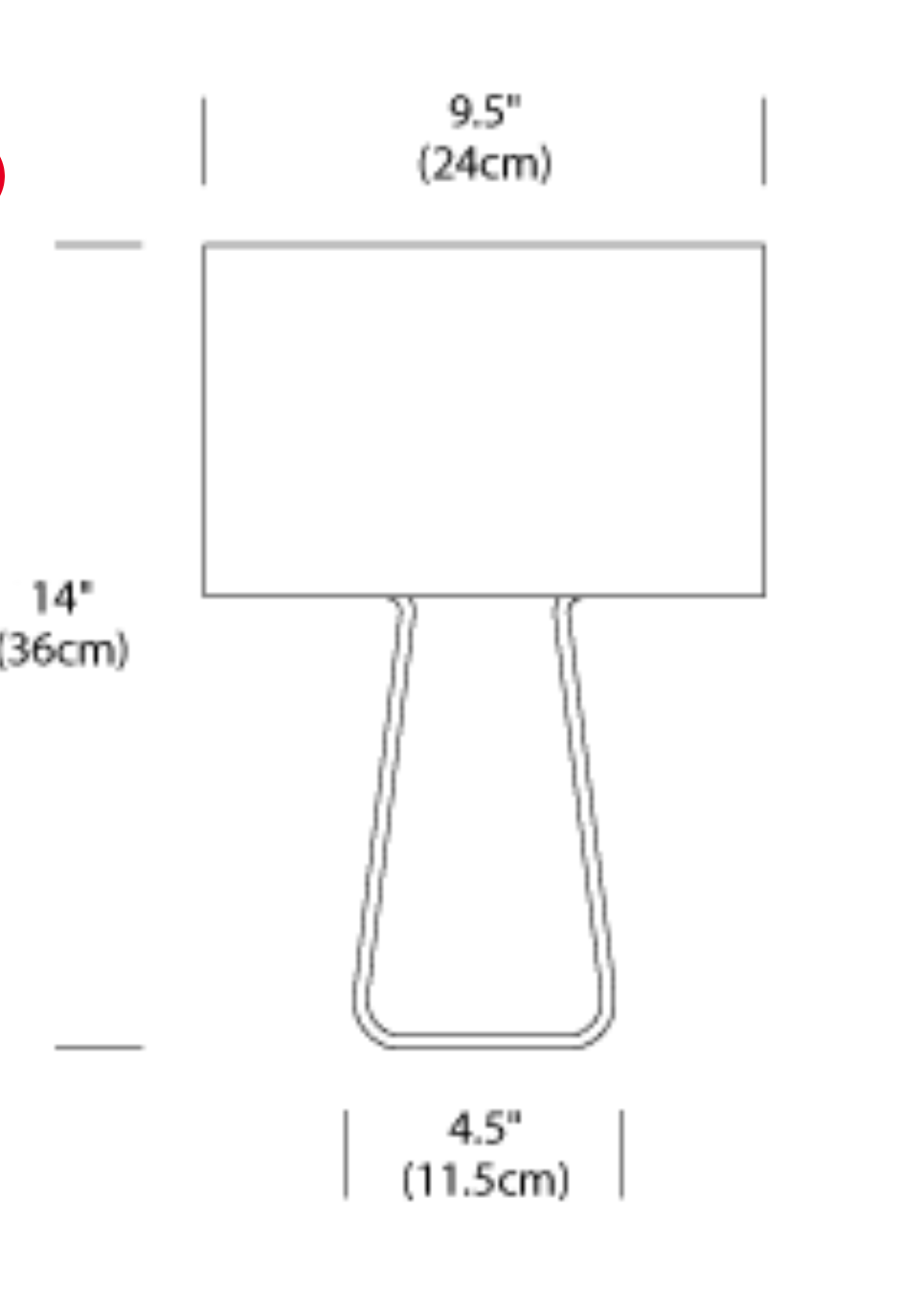 Pablo Designs Tube Top 14 Table Lamp