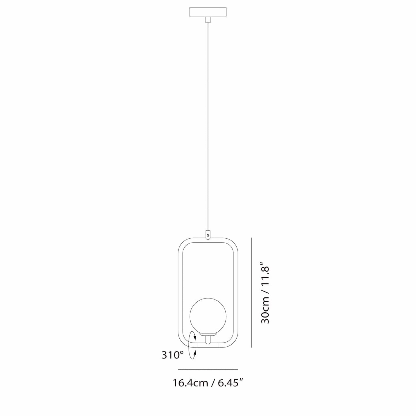 Seed Design Sircle Pendant S Sg 100Pv Blk