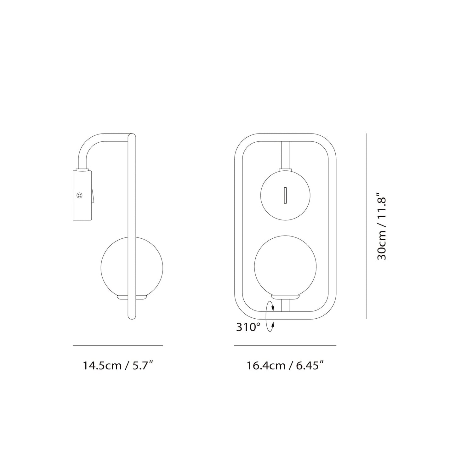 Seed Design Sircle Wall Lamp Sg 100Wv Blk