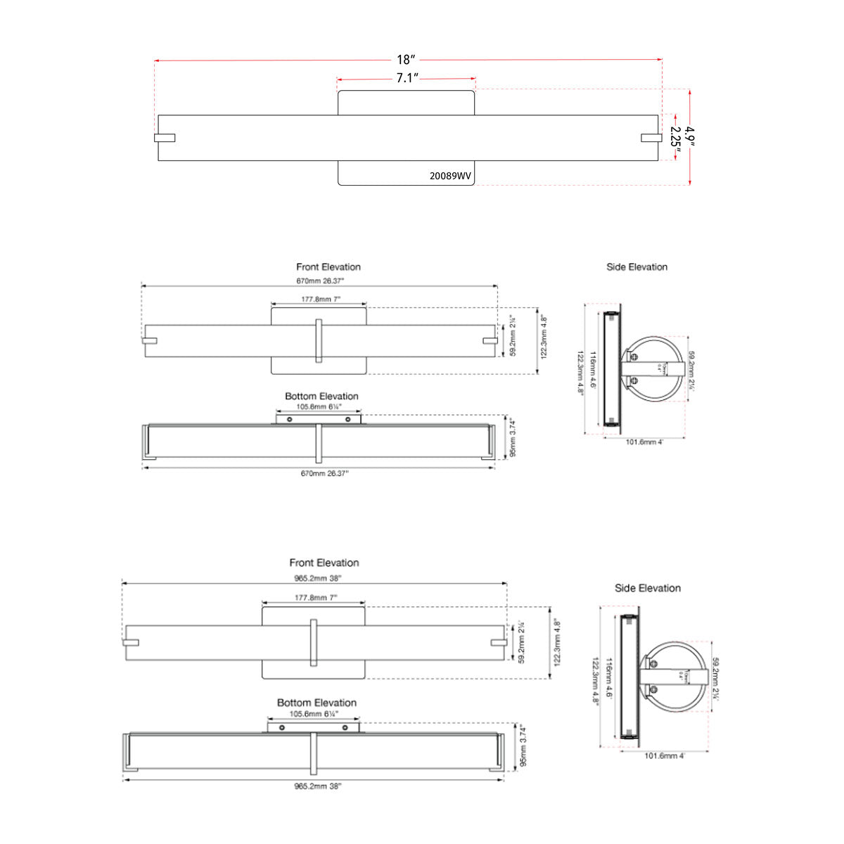 Squire 20 Vertical Horizontal Led Round Vanity - Abra Lighting