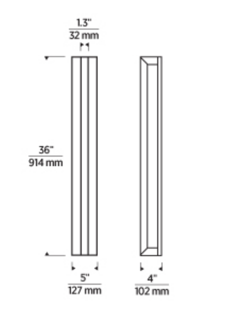 Medium Stagger LED Wall Sconce by Visual & Comfort & Co