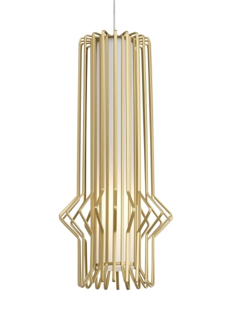 Visual Comfort Syrma Mini in Satin Gold, studio view