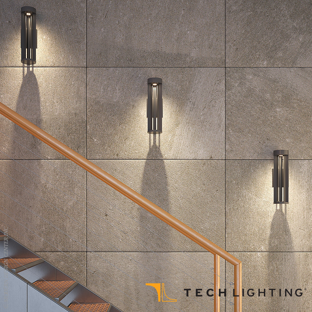 Turbo LED Outdoor Wall Sconce 18-inch IP65 by Visual & Comfort & Co