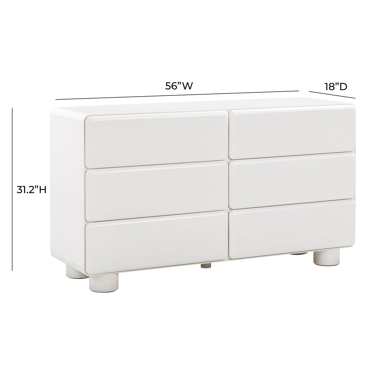 Tammy 56 6 Drawer Dresser by TOV B54339