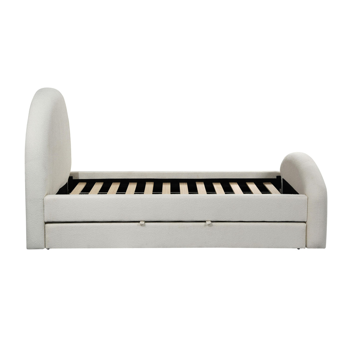 Moon Cream Performance Boucle Twin Trundle Bed by TOV Furniture – photo 10 of 10