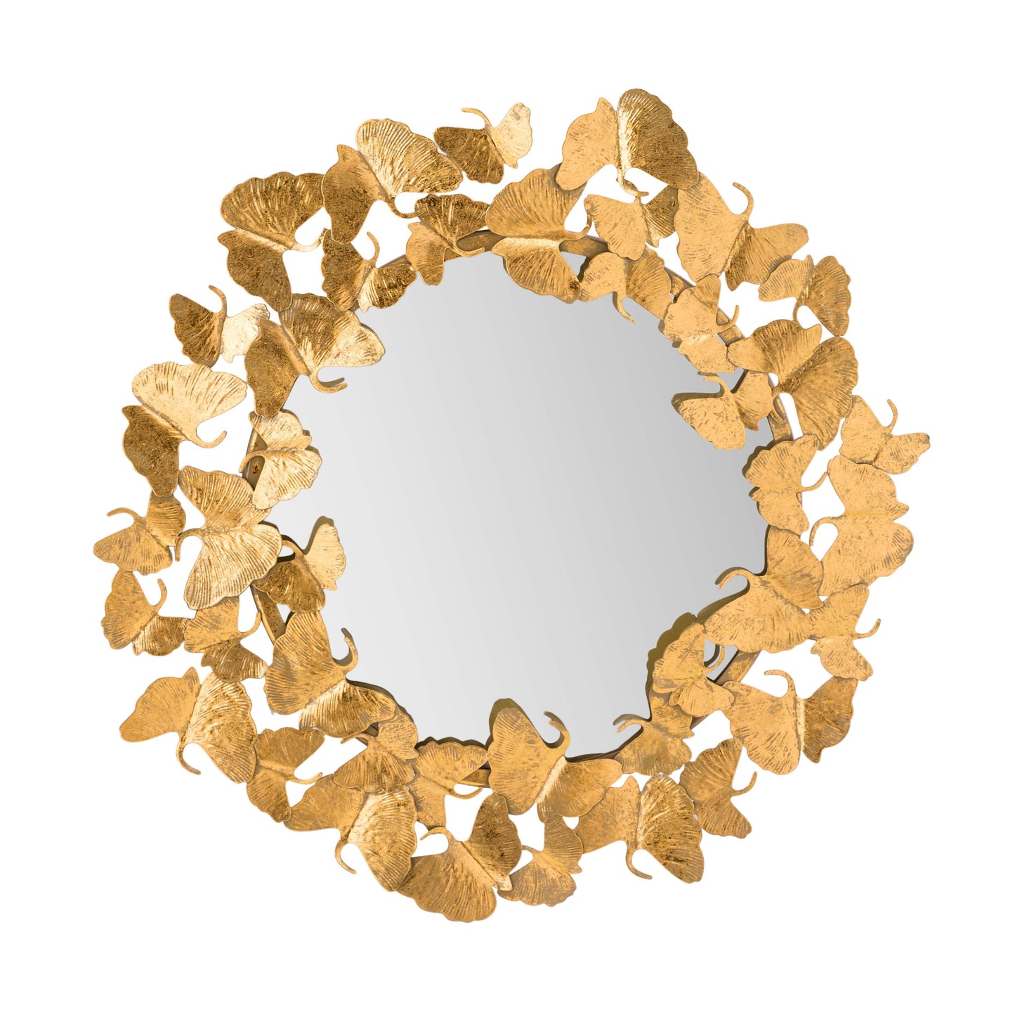 Lyrical Gold Round Wall Mirror 27 36 by TOV C18213 36