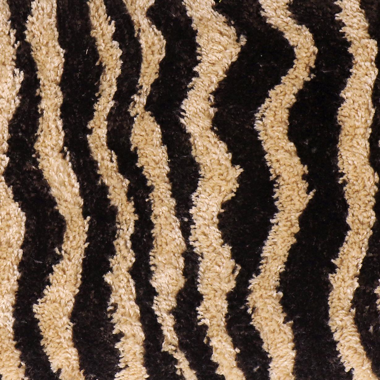 Zebra 39" Brown Striped Tufted Bench Brown - ON FINAL SALE by Tov Furniture