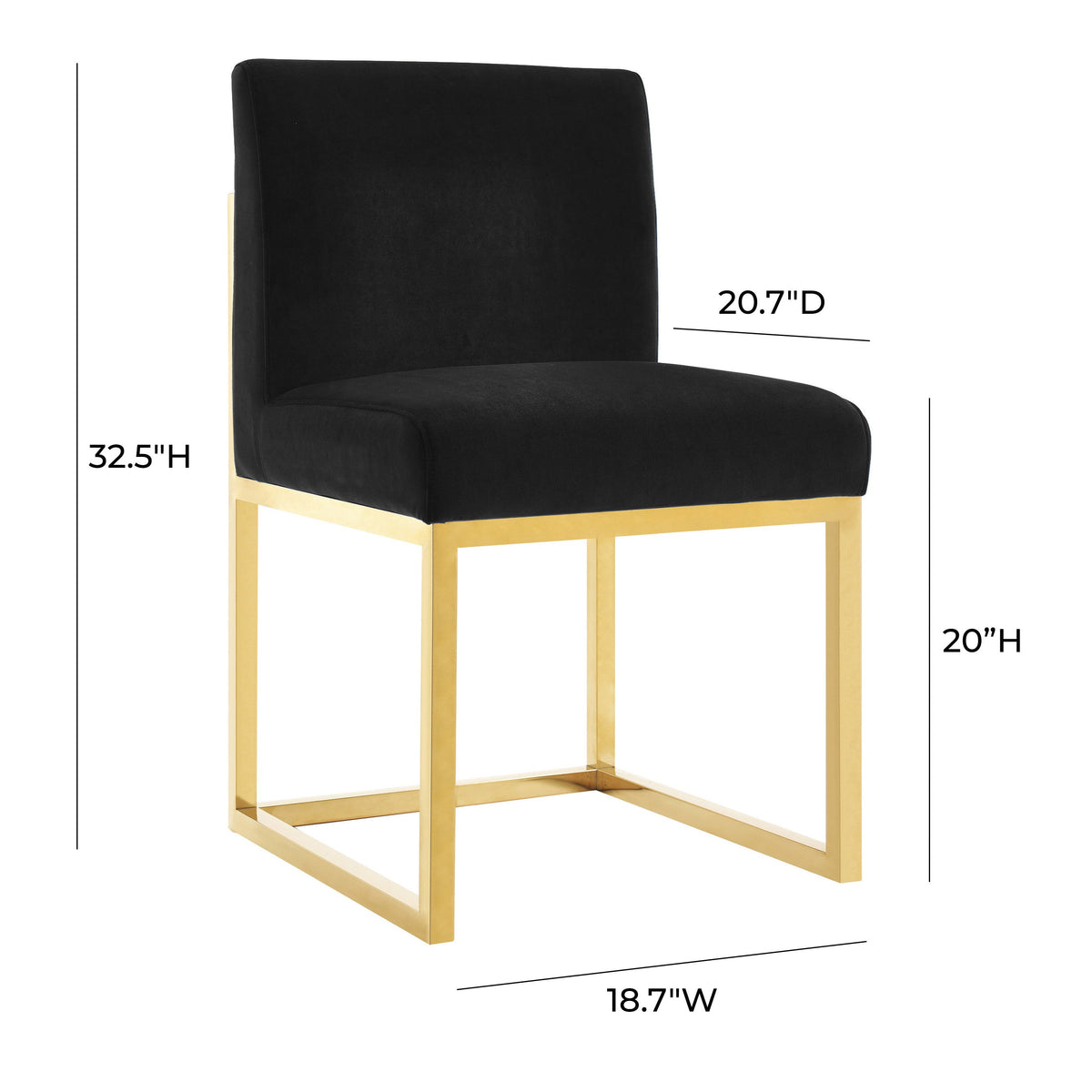 Haute Black Performance Velvet Chair by TOV Furniture – photo 6 of 6