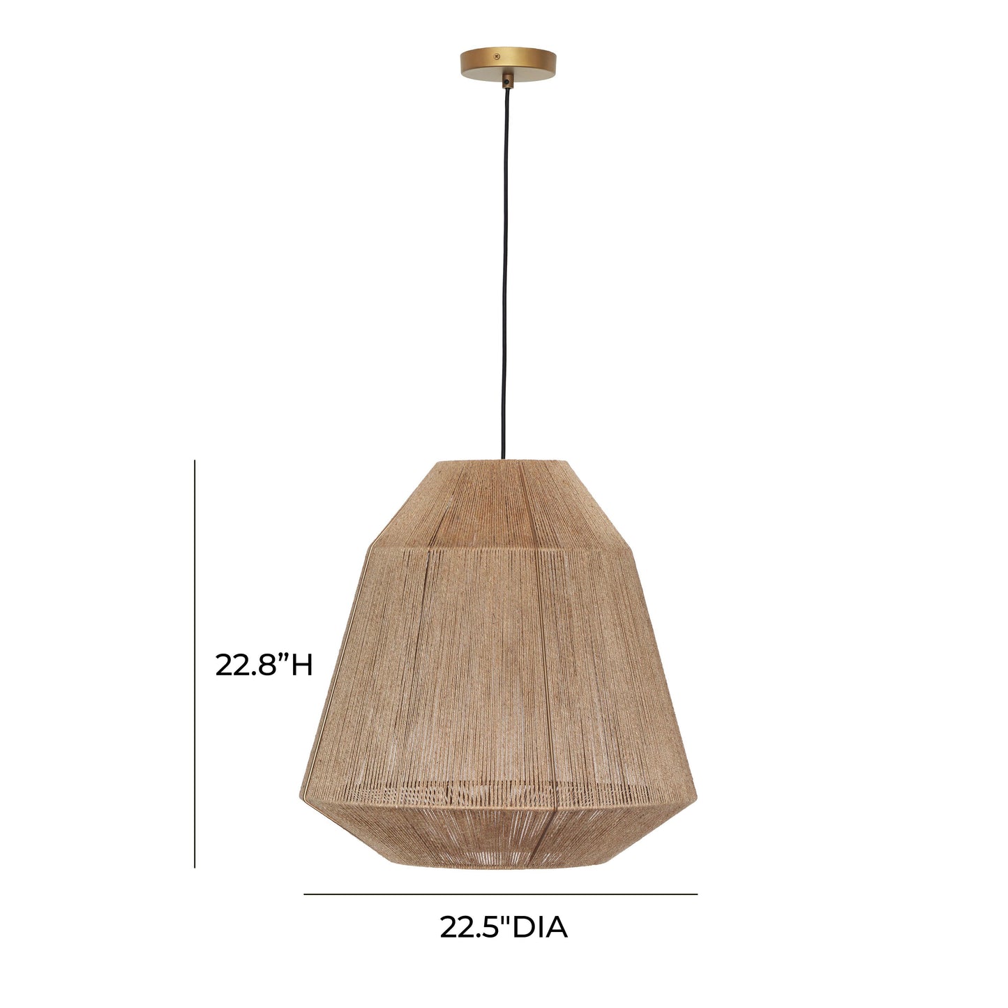 Hope Natural Pendant Lamp by TOV G18458