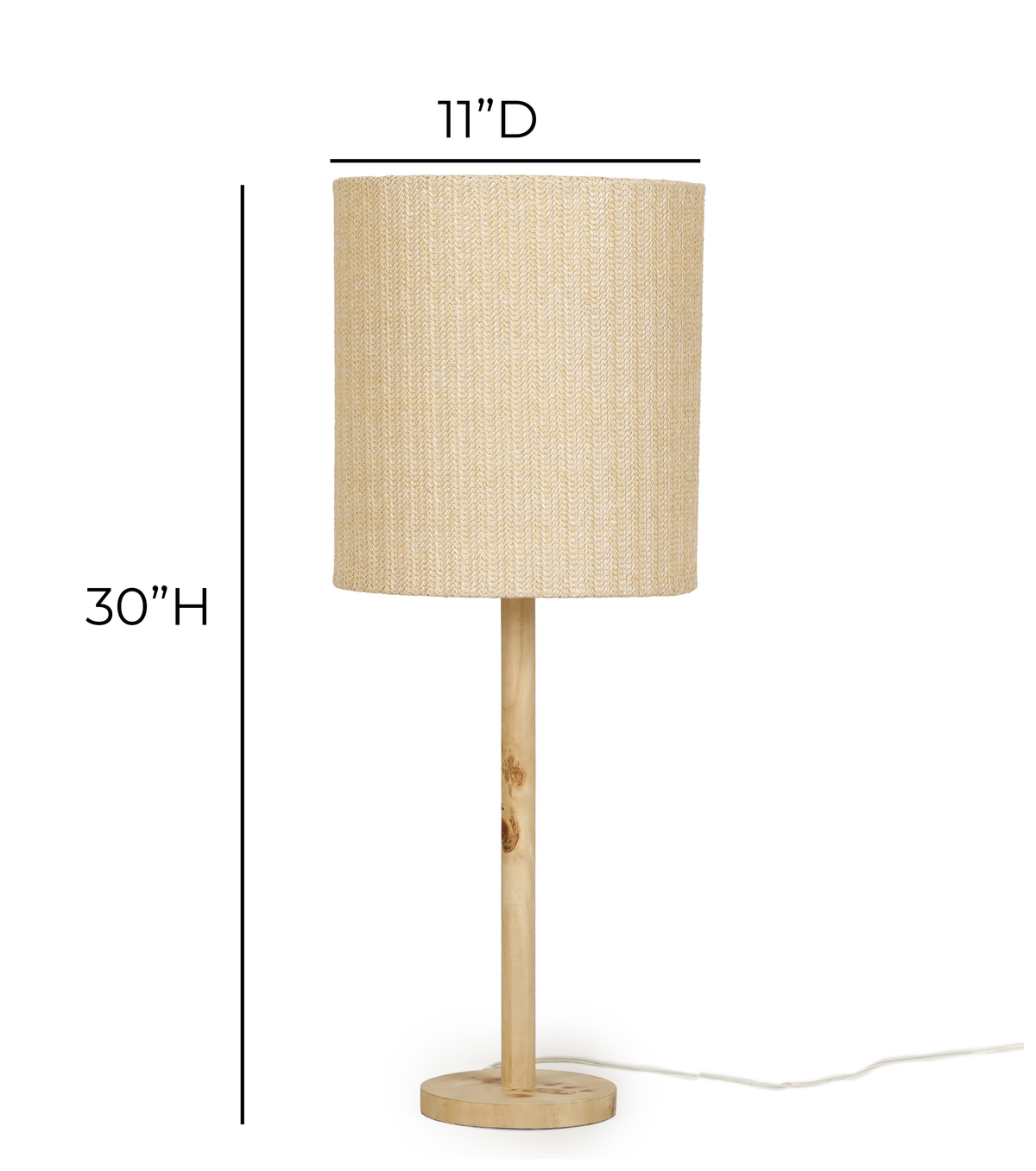 Lamia Natural Burl and Raffia Contract-Grade Table Lamp by TOV Furniture – photo 7 of 7