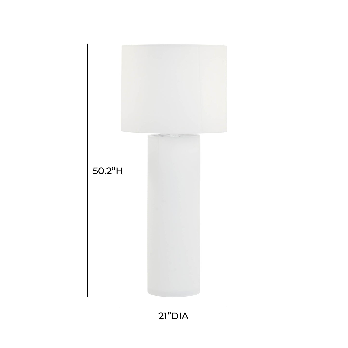 Cleopatra Cream Linen Floor Lamp by TOV G54330