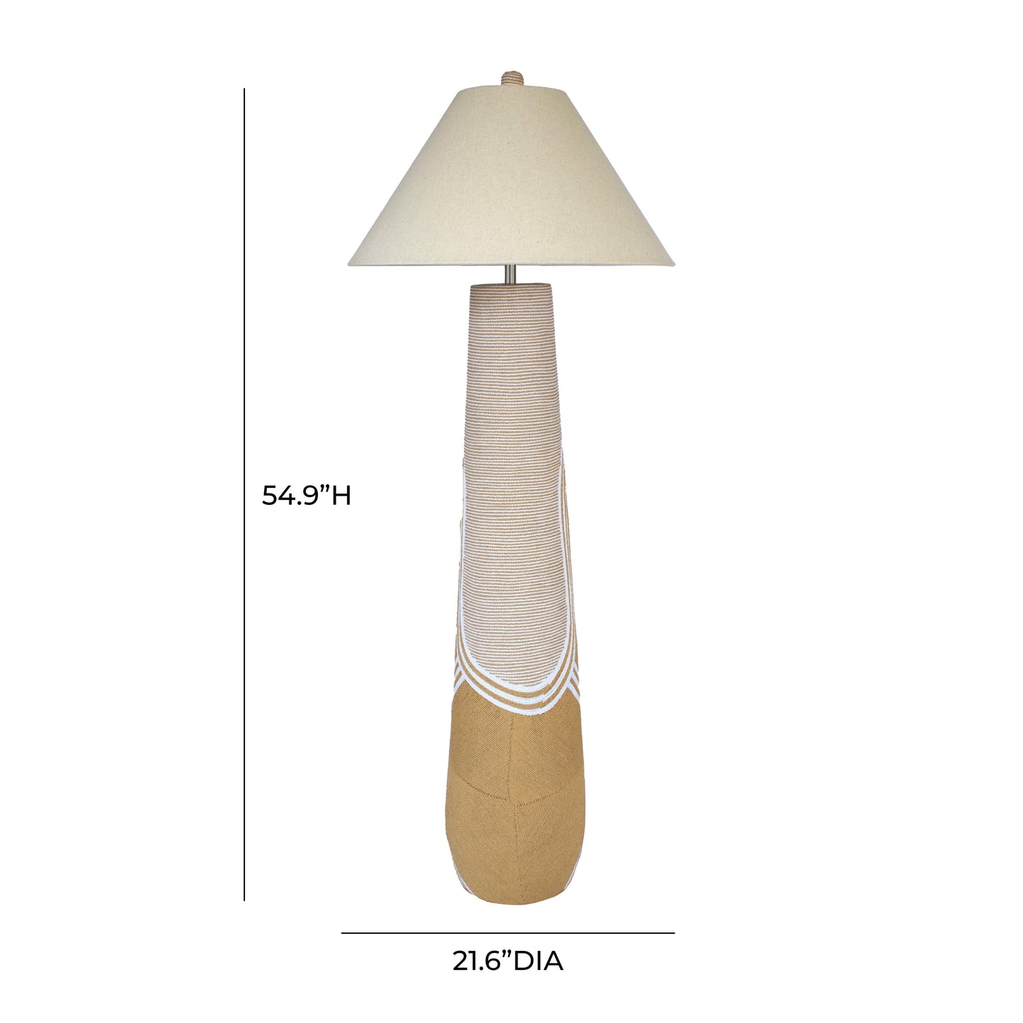 Harlee Natural Woven Floor Lamp by TOV G54343