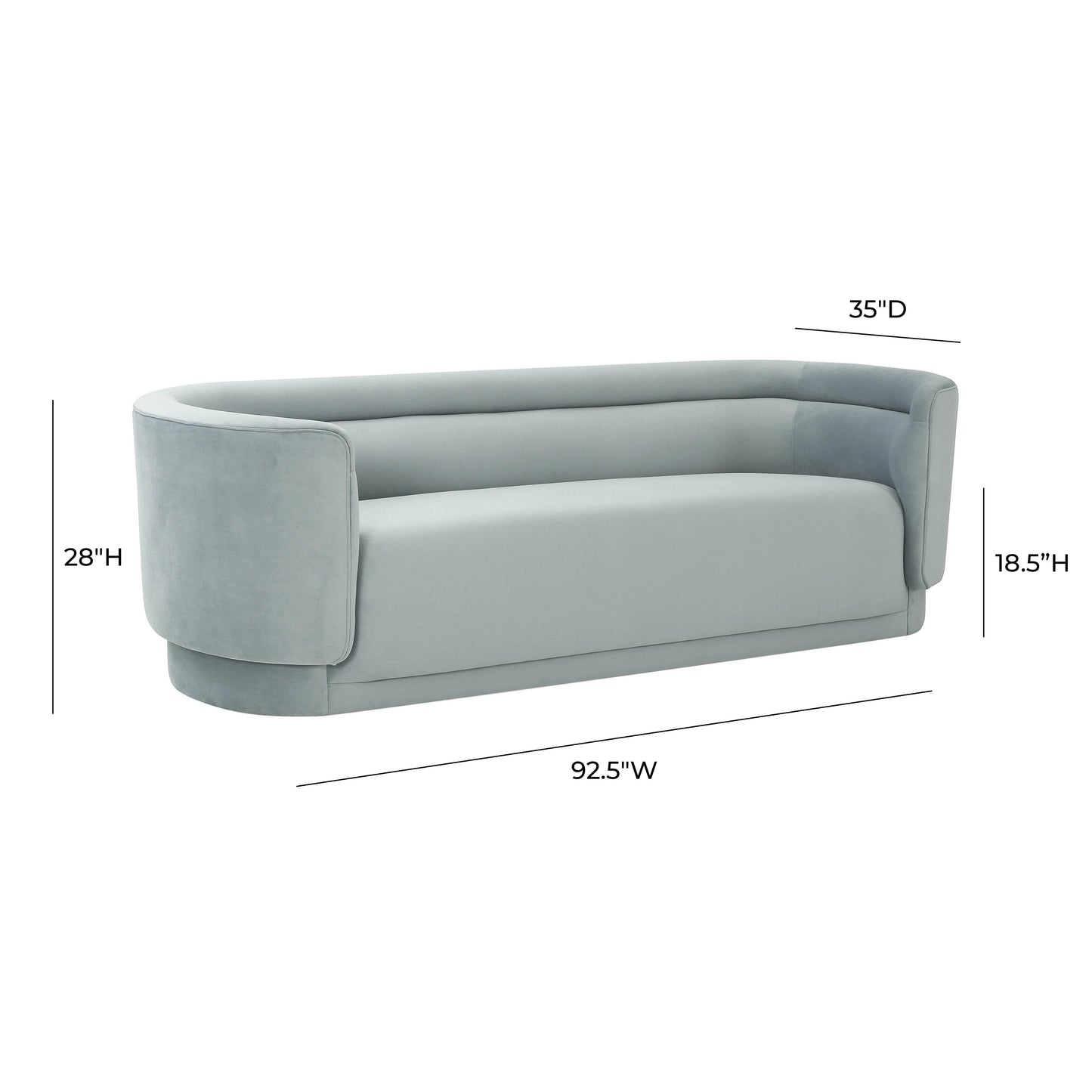 Macie Sofa Sea Blue by Tov Furniture