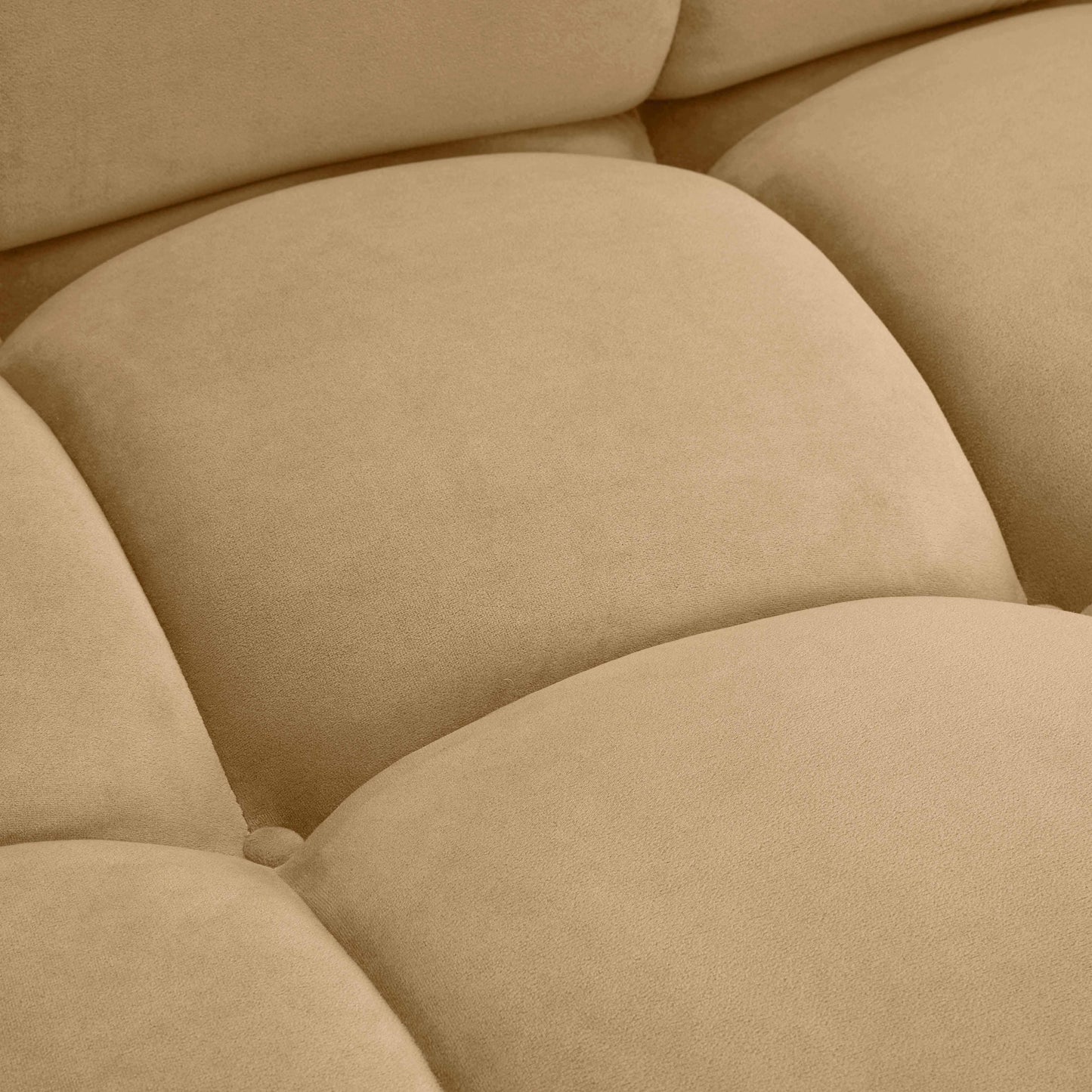 Calliope 118" Cafe Au Lait Performance Velvet Modular Sofa Cafe Au Lait by Tov Furniture