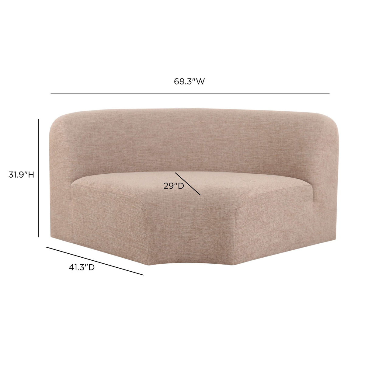 Gorge Modular Corner Wedge in Tan by TOV Furniture – photo 7 of 7