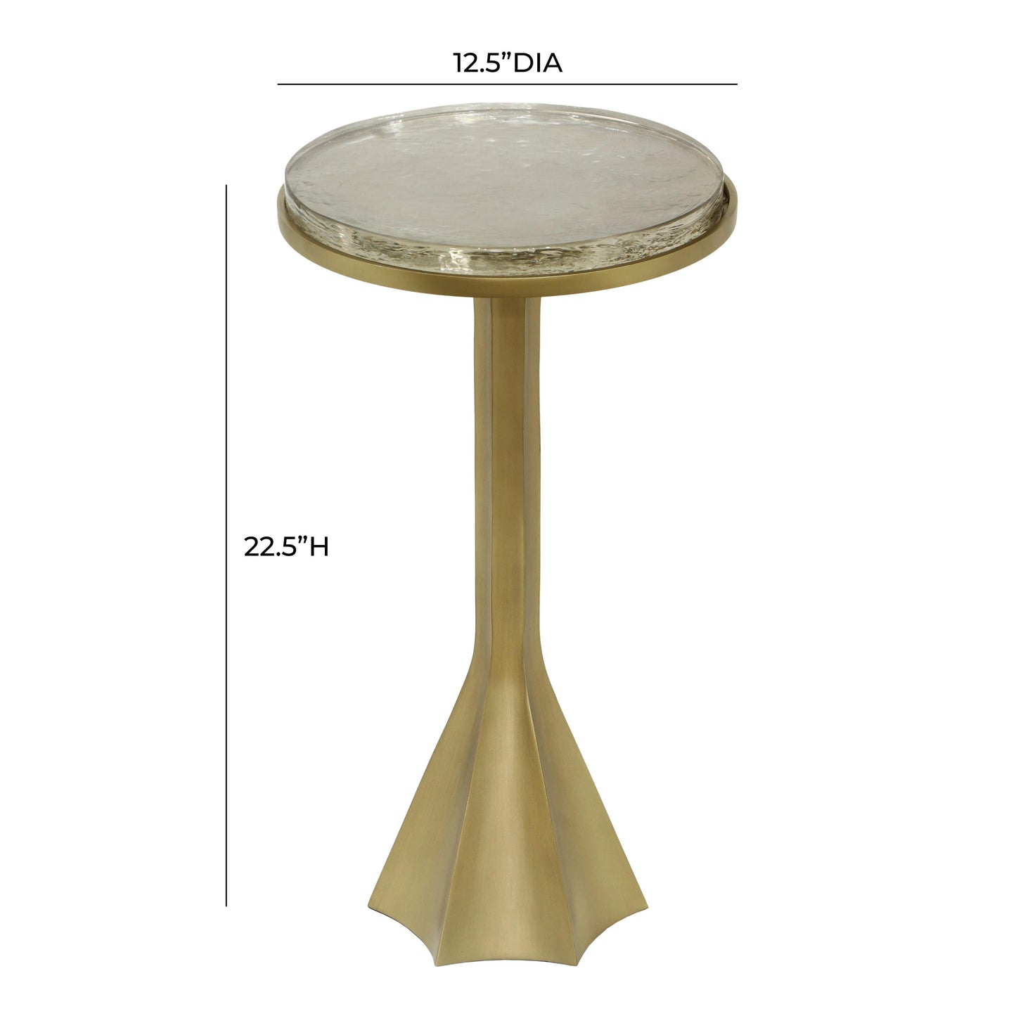 Gabrielle Round Side Table Antique Brass - ON FINAL SALE by Tov Furniture