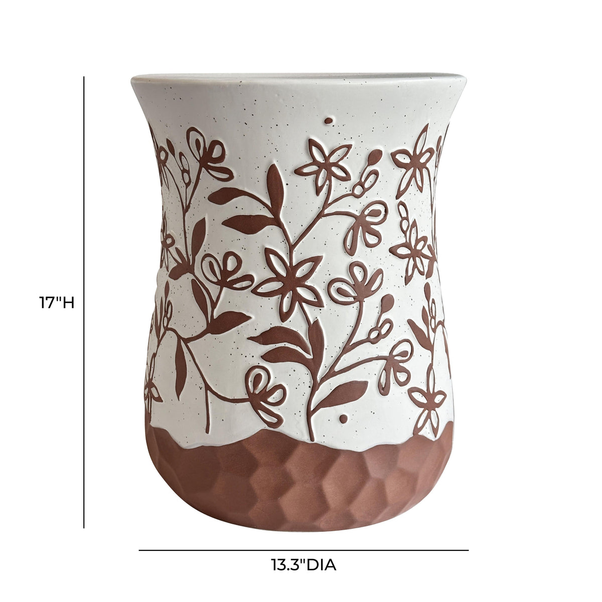 Ceramic Carved Terracotta Indoor/Outdoor Table by TOV Furniture – photo 4 of 4