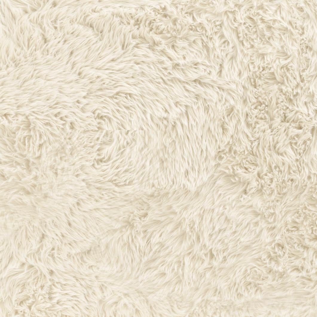 Ollie 56.5" Contract-Grade Straight Vegan Shearling Large Bench Natural by Tov Furniture