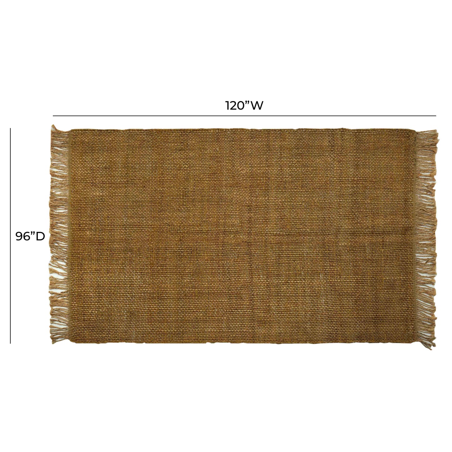 Mata Light Brown Area Rug Natural 8' x 10' by Tov Furniture