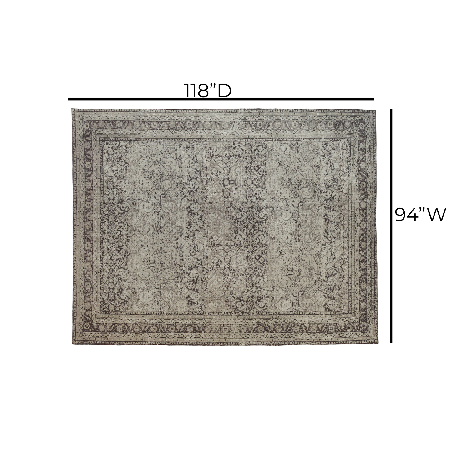 Bluma Area Rug Multi 7'9" x 10' by Tov Furniture