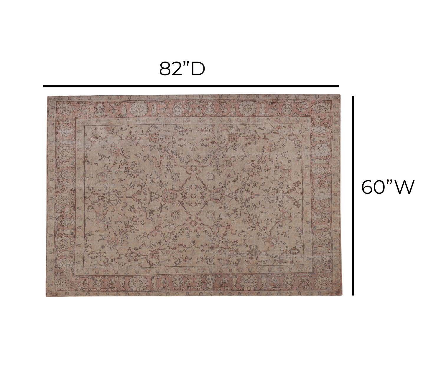 Eden Area Rug Multi 5' x 7' by Tov Furniture