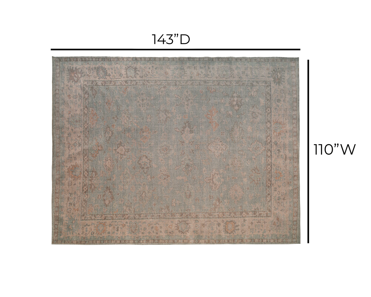 Roni Area Rug Multi 9' x 12' by Tov Furniture